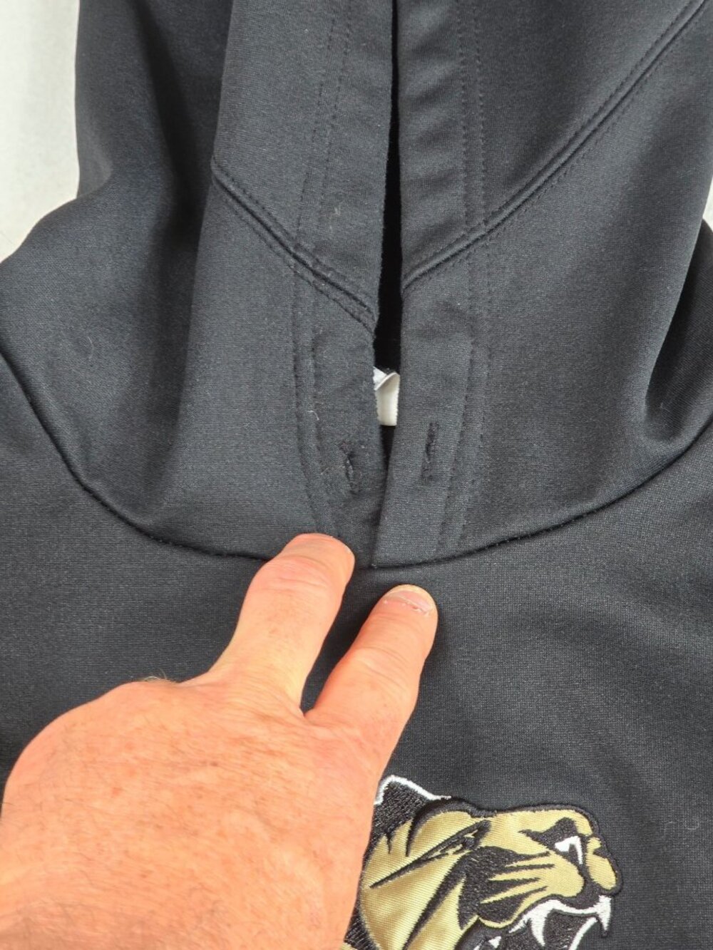 Nike Therma-Fit Black  Carolina Panthers  Hoodie Large - Picture 6 of 7